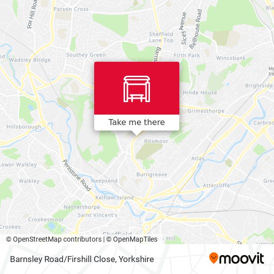 Barnsley Road/Firshill Close map