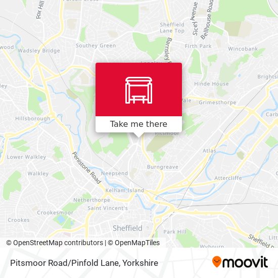 Pitsmoor Road/Pinfold Lane map