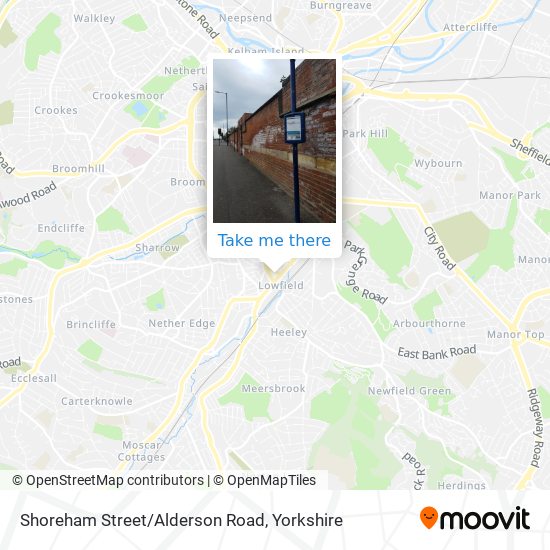 Shoreham Street/Alderson Road map