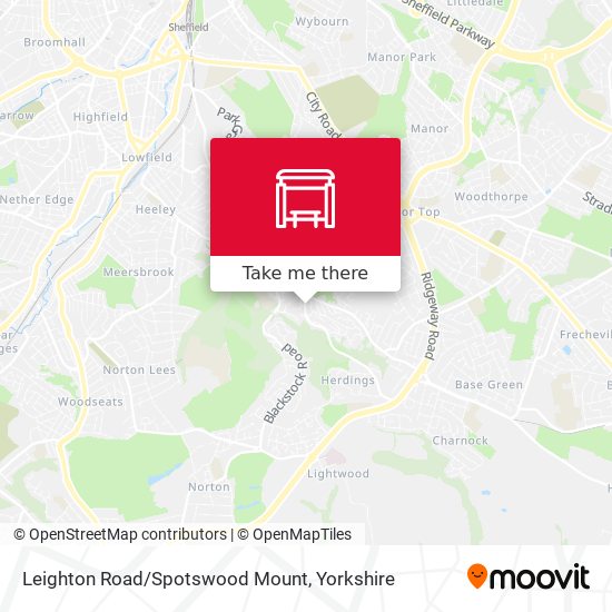 Leighton Road/Spotswood Mount map