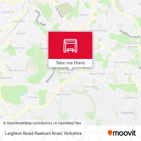 Leighton Road/Raeburn Road map