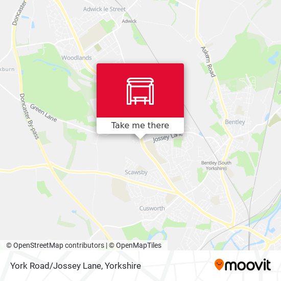 York Road/Jossey Lane map
