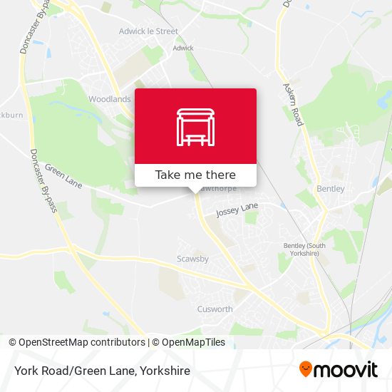 York Road/Green Lane map