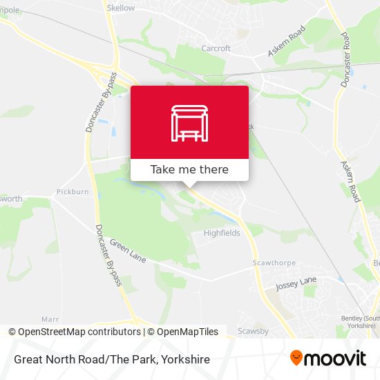 Great North Road/The Park map