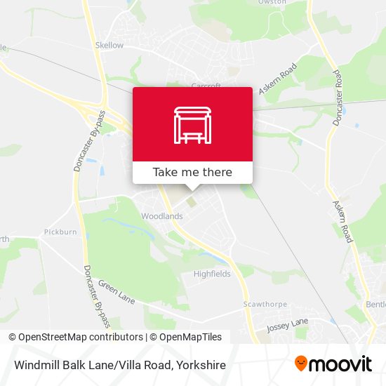 Windmill Balk Lane/Villa Road map