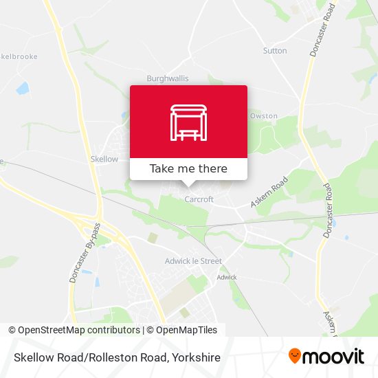 Skellow Road/Rolleston Road map