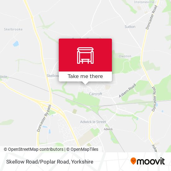 Skellow Road/Poplar Road map
