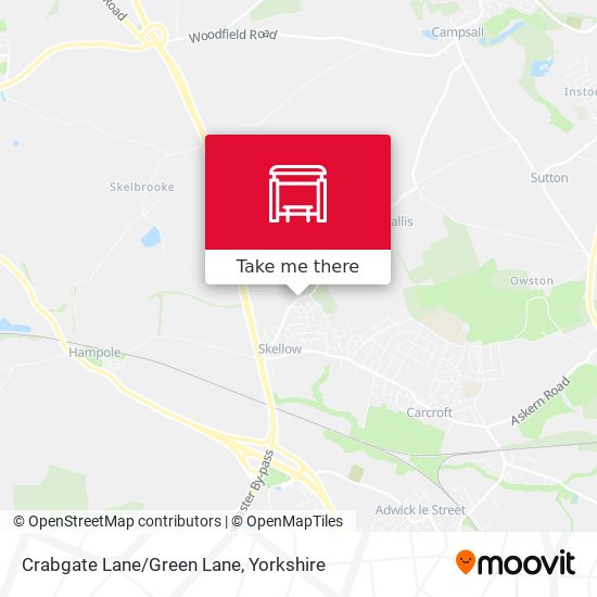 Crabgate Lane/Green Lane map
