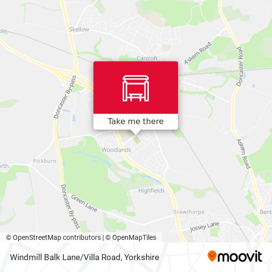 Windmill Balk Lane/Villa Road map