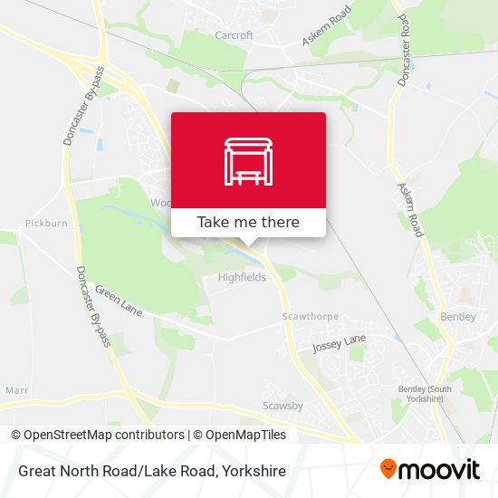 Great North Road/Lake Road map