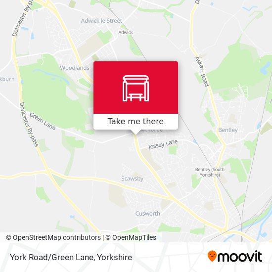 York Road/Green Lane map