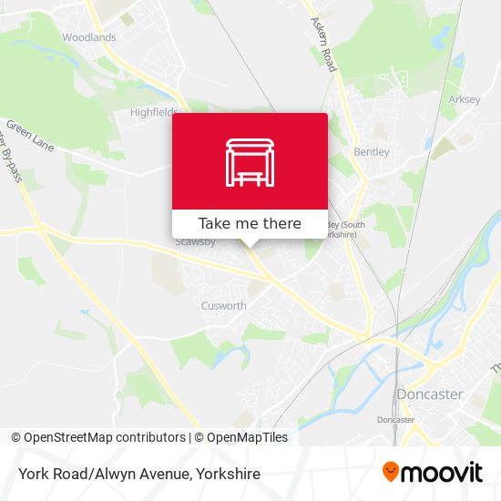 York Road/Alwyn Avenue map