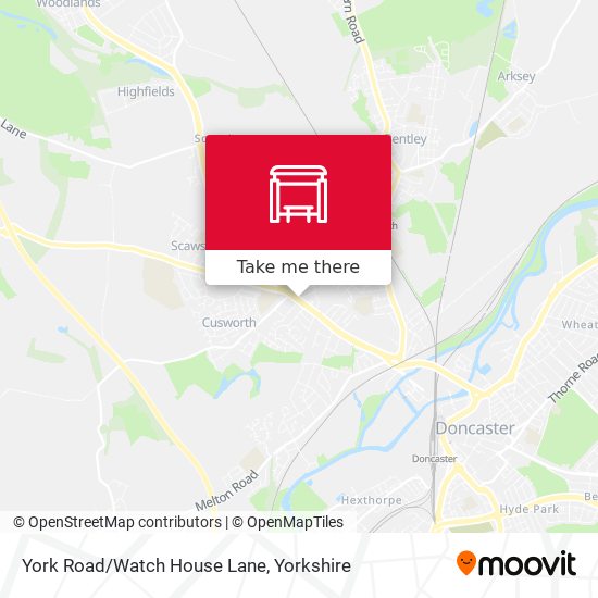 York Road/Watch House Lane map