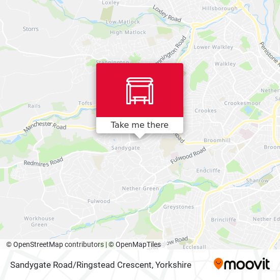 Sandygate Road / Ringstead Crescent map