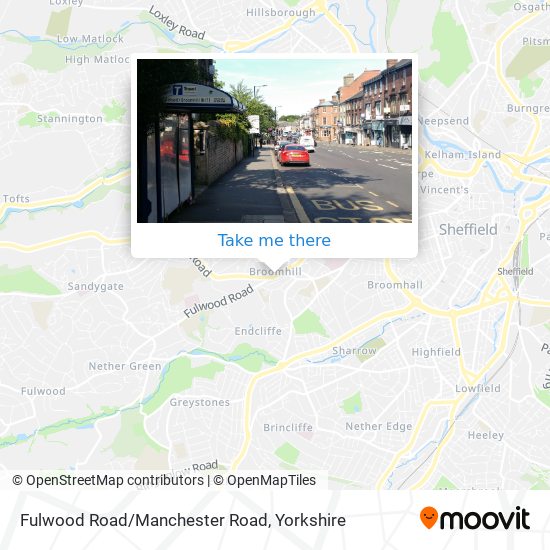 Fulwood Road Manchester Road stop Routes Schedules and Fares