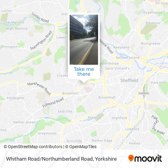 Whitham Road / Northumberland Road map