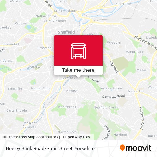 Heeley Bank Road/Spurr Street map