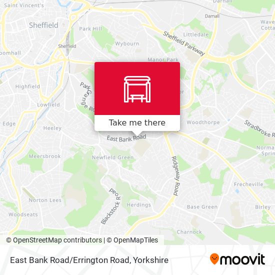 East Bank Road/Errington Road map