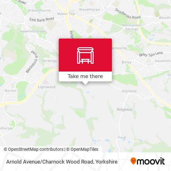 Arnold Avenue / Charnock Wood Road map