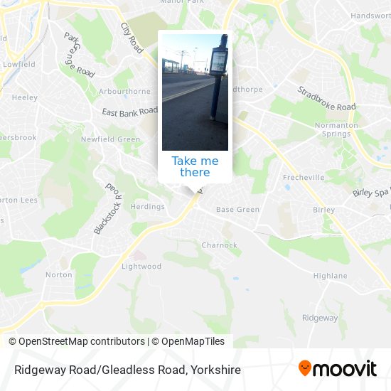 Ridgeway Road/Gleadless Road map