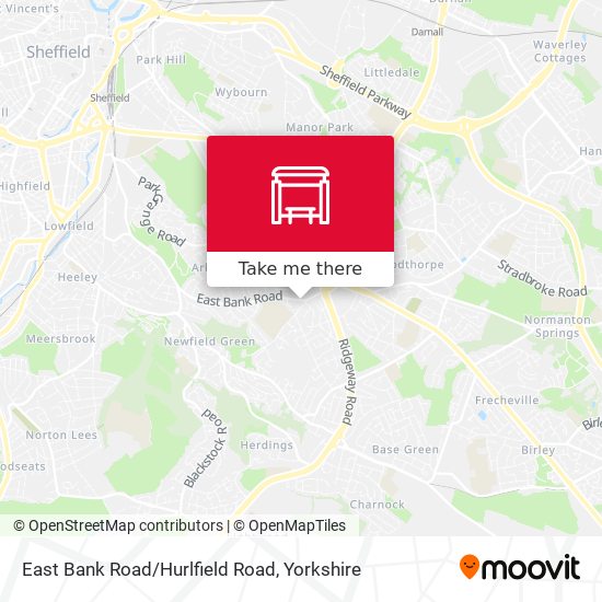 East Bank Road/Hurlfield Road map
