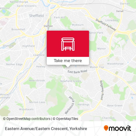 Eastern Avenue / Eastern Crescent map