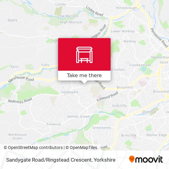 Sandygate Road / Ringstead Crescent map