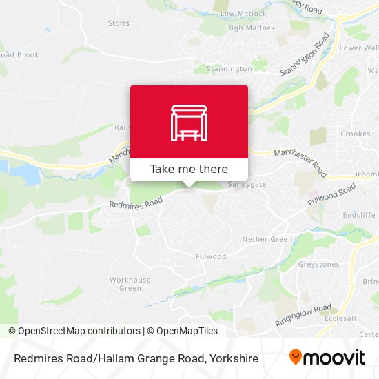 Redmires Road / Hallam Grange Road map