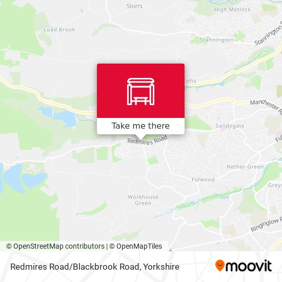 Redmires Road/Blackbrook Road map
