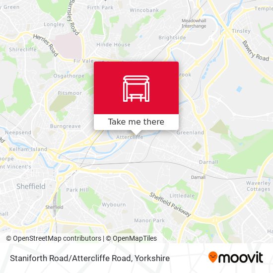 Staniforth Road / Attercliffe Road map