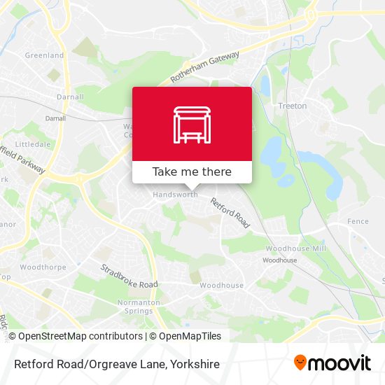 Retford Road/Orgreave Lane map