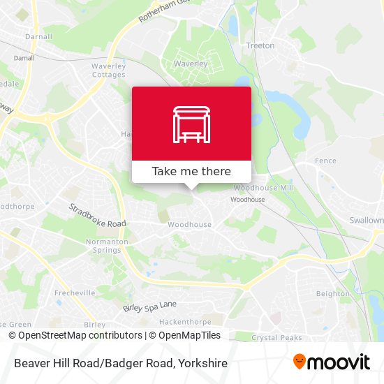 Beaver Hill Road/Badger Road map