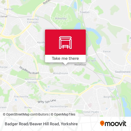 Badger Road/Beaver Hill Road map