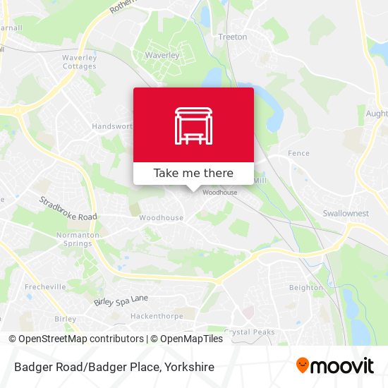 Badger Road/Badger Place map