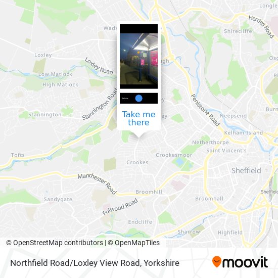 Northfield Road / Loxley View Road map