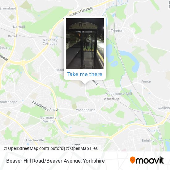 Beaver Hill Road/Beaver Avenue map