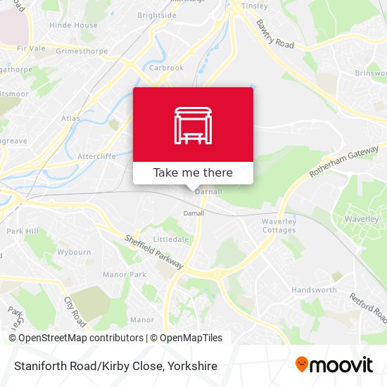 Staniforth Road/Kirby Close map