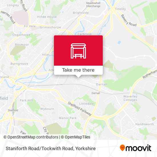 Staniforth Road/Tockwith Road map