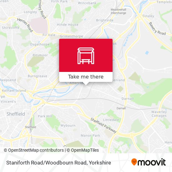 Staniforth Road/Woodbourn Road map