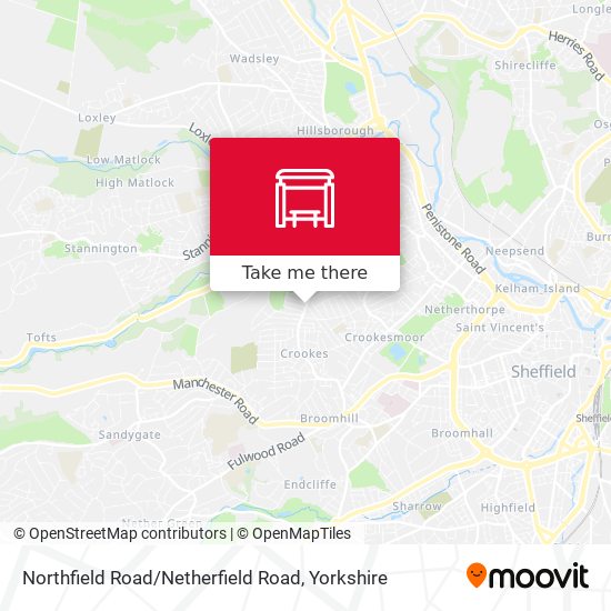 Northfield Road / Netherfield Road map