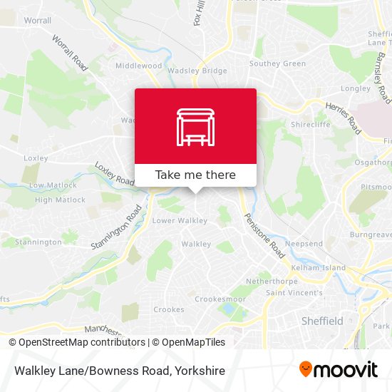 Walkley Lane/Bowness Road map