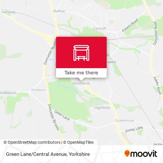 Green Lane/Central Avenue map