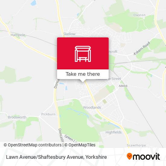 Lawn Avenue/Shaftesbury Avenue map