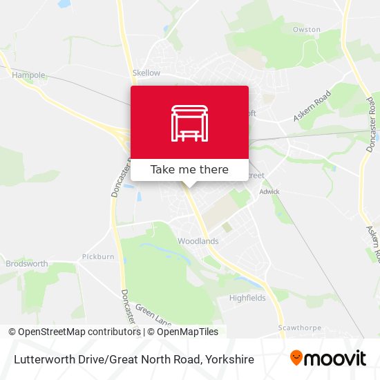 Lutterworth Drive / Great North Road map