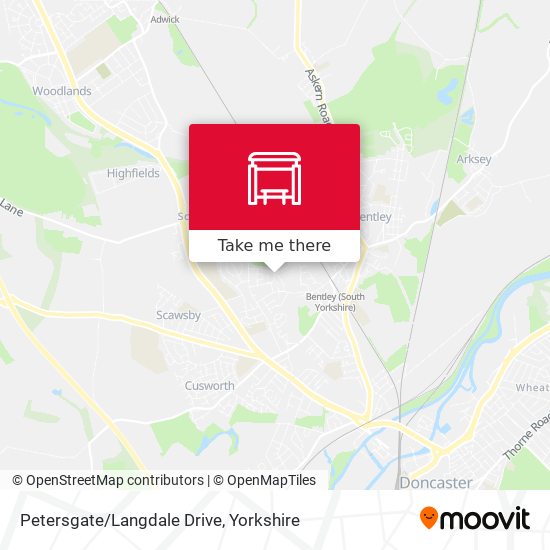 Petersgate/Langdale Drive map