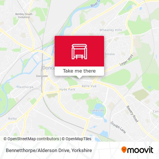 Bennetthorpe/Alderson Drive map