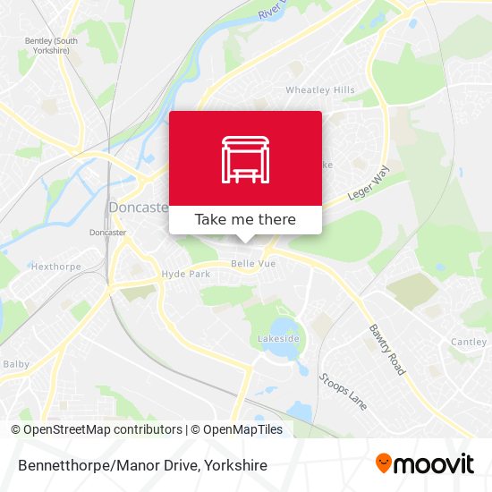 Bennetthorpe/Manor Drive map
