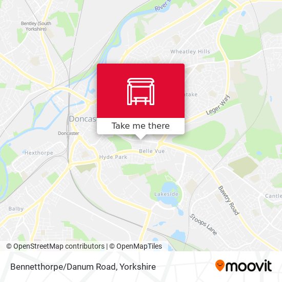 Bennetthorpe/Danum Road map