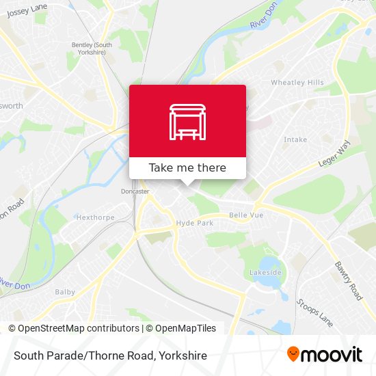 South Parade/Thorne Road map