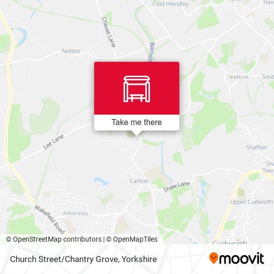 Church Street/Chantry Grove map